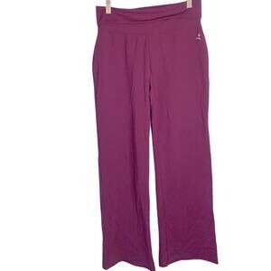 KINESIS Purple Plum Workout Yoga High Rise Flare Pants W-442 Size Medium